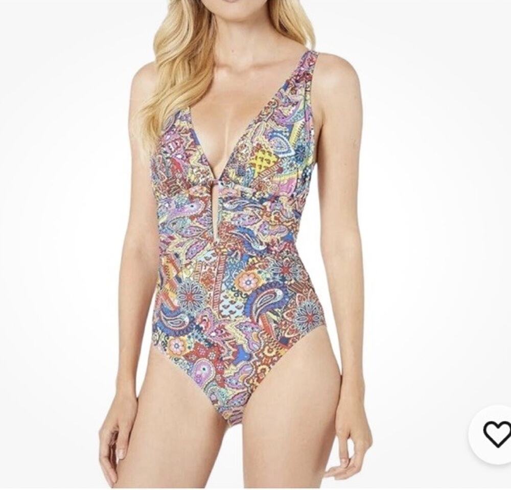 Bleu Rod Beattie Groove Baby OTS 1PC Swimsuit Womens Size 14